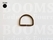 D-ring unwelded antique brass plated 30 mm (10 pcs.) - pict. 1