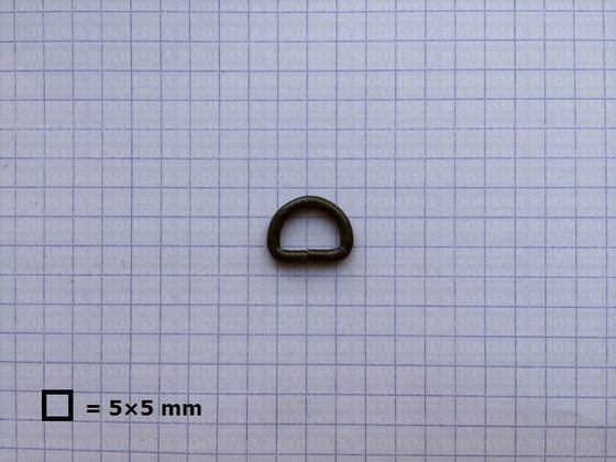 D-ring unwelded nearly black 10 mm - pict. 2