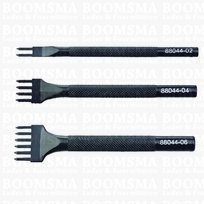 Diamond Stitching Chisel Set 3 pcs.: 2 - 4 - 6 prong 2 mm (= 4 mm)