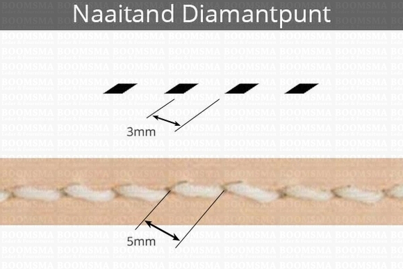 Diamond Stitching Chisel Set 3 pcs.: 2 - 4 - 6 prong 3 mm (= 5 mm) - pict. 2