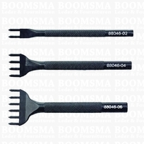 Diamond Stitching Chisel Set 3 pcs.: 2 - 4 - 6 prong 4 mm (= 6 mm)