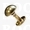 Rivets: Domed rivet gold Ø 10 mm, pin 7 mm (per 10)