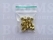 Rivets: Domed rivet gold Ø 7 mm, pin 6 mm (per 10) - pict. 2