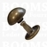 Rivets: Domed rivet antique brass plated Ø 10 mm, pin 7 mm (per 10) - pict. 1