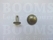Rivets: Domed rivet antique brass plated Ø 12 mm, pin 9 mm (per 10) - pict. 2