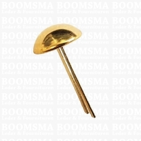 Domed stem studs gold Ø 12 mm (per 10 )