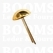 Domed stem studs gold Ø 12 mm (per 10 ) - pict. 1