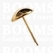 Domed stem studs gold Ø 16 mm (per 10 pcs) - pict. 1