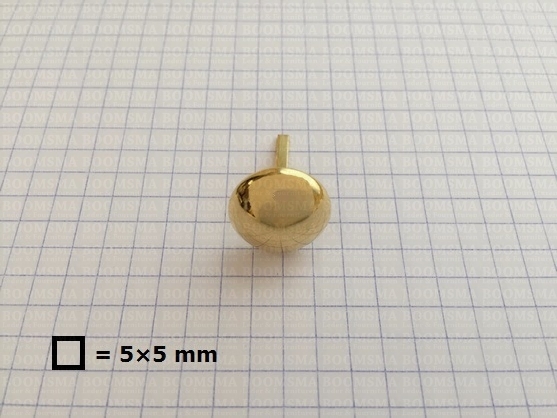 Domed stem studs gold Ø 16 mm (per 10 pcs) - pict. 2