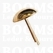 Domed stem studs gold Ø 20 mm (per 10 pcs) - pict. 1