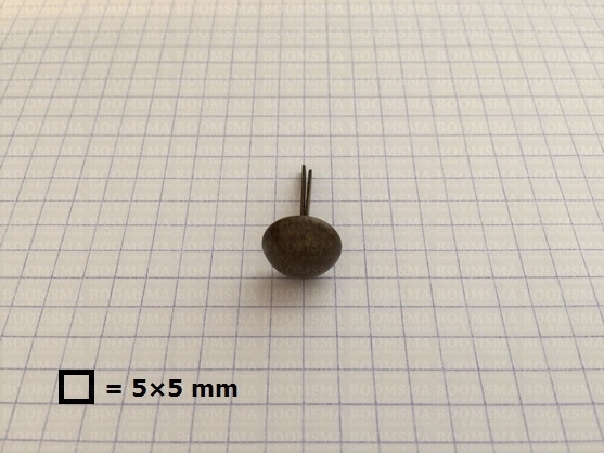 Domed stem studs antique brass plated Ø 12 mm (per 10 pcs) - pict. 2