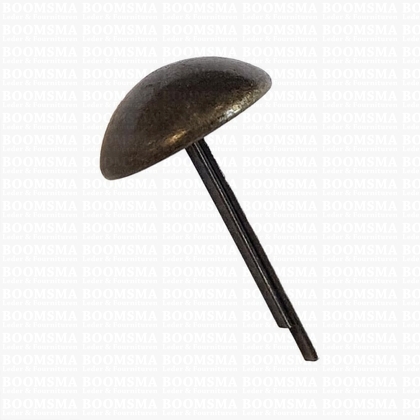 Domed stem studs antique brass plated Ø 16 mm (per 10 pcs) - pict. 1