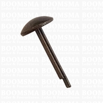 Domed stem studs antique brass plated Ø 9 mm (per 10 pcs)