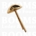 Domed stem studs gold Ø 14 mm (per 10 st.) - pict. 1