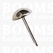 Domed stem studs silver Ø 12 mm (per 10 pcs) - pict. 1