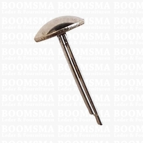 Domed stem studs silver Ø 9 mm (per 10 st.)