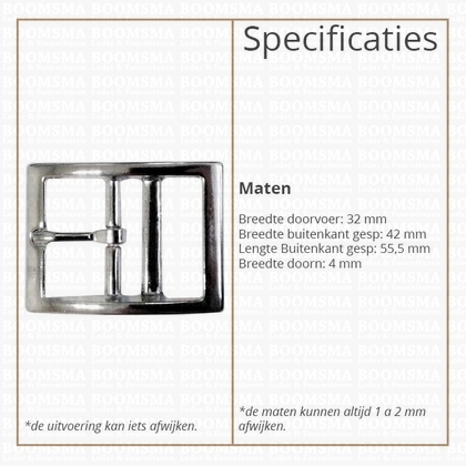 Double bar / Caveson buckle 30 a 32 mm - pict. 2