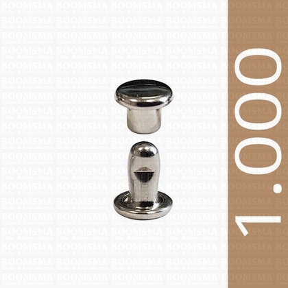 Rivets: Rivets 00/2 double cap silver 00/2 per 1.000 - pict. 1
