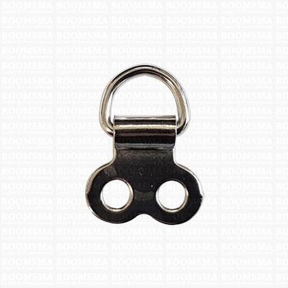 Double Clip & Dee silver 19 mm × 27 mm (W × L) (per 10 pcs) - pict. 1