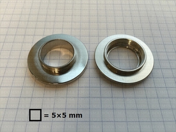 Eyelet deluxe silver hole Ø 15 mm, screw (ea) - pict. 3
