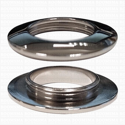 Eyelet deluxe silver hole Ø 23,5 mm, screw (ea) - pict. 1