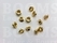 Eyelets: Eyelet or grommet (fit eyeletsetter) gold Eyelet 1/4" medium, 12 × 6 × 6 mm (width × hole × tube) (per 100) - pict. 2