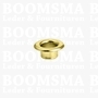 Eyelets: Eyelet or grommet (fit eyeletsetter) gold Eyelet 1/4" medium, 12 × 6 × 6 mm (width × hole × tube) (per 100)