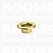 Eyelets: Eyelet or grommet (fit eyeletsetter) gold Eyelet 5/16 inch large, 15 × 8 × 6 mm (width × hole × tube) (per 100) - pict. 1