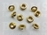 Eyelets: Eyelet or grommet (fit eyeletsetter) gold Eyelet 5/16 inch large, 15 × 8 × 6 mm (width × hole × tube) (per 100) - pict. 2