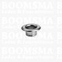 Eyelets: Eyelet or grommet (fit eyeletsetter) silver Eyelet 1/4 inch medium, 12 × 6 × 6 mm (width × hole × tube) (per 100)