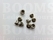 Eyelets: Eyelet or grommet (fit eyeletsetter) silver Eyelet 3/16 inch small, 8 × 4 × 6 mm (widht × hole × hight) (per 100) - pict. 2
