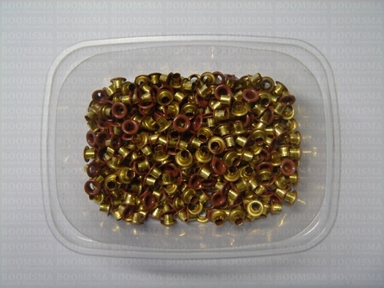 Eyelets: Eyelet or grommet in various colours brown 1054 (per 20)l.brown - pict. 2