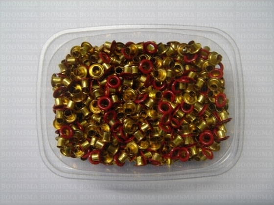 Eyelets: Eyelet or grommet in various colours red - pict. 3