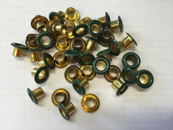 Eyelets: Eyelet or grommet in various colours green 1054S (per 20) - pict. 2