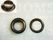 Eyelets: Eyelet or grommet large antique brass plated 23,9 × 15 × 8 mm (width × hole × height), art. VL60 + washer (per 100) - pict. 1