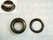 Eyelets: Eyelet or grommet large antique brass plated VL60 - 23,9 × 15 × 8 mm (width × hole × height), art. VL60 + washer (per 100) - pict. 1