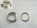 Eyelets: Eyelet or grommet large silver coloured VL60 - 23,9 × 15 × 8 mm (width × hole × height), art. VL60 + washer (per 100) - pict. 1