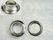 Eyelets: Eyelet or grommet large silver coloured 33,9 × 18,5 × 10 mm (width × hole × height), art. VL80 + washer (per 100) - pict. 1