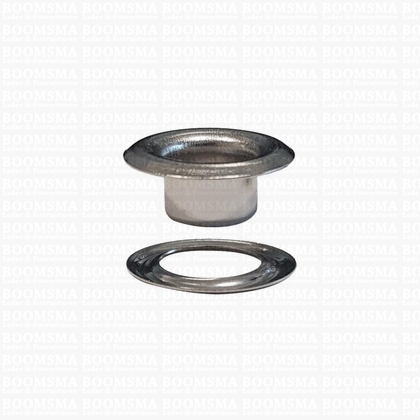 Eyelets: Eyelet VL30 + washer silver 15 × 7,8 × 6 mm (width × hole × height) , VL30 + washer  - pict. 1