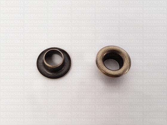 Eyelets: Eyelet VL30 + washer antique brass plated 15 × 7,8 × 6 mm (width × hole × height) , VL30 + washer  - pict. 2