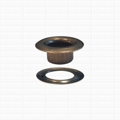 Eyelets: Eyelet VL30 + washer antique brass plated 15 × 7,8 × 6 mm (width × hole × height) , VL30 + washer  - pict. 1
