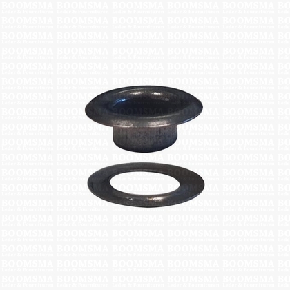 Eyelets: Eyelet VL30 + washer nearly black 15 × 7,8 × 6 mm (width × hole × height) , VL30 + washer  - pict. 1