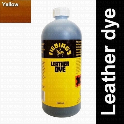 Fiebing Leather dye 946 ml (large bottle) yellow Yellow LARGE bottle - pict. 1