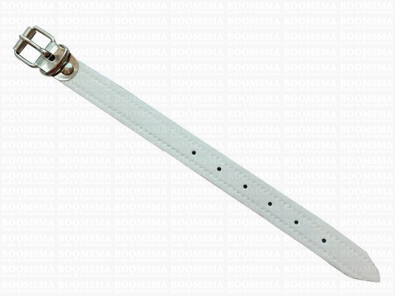 Strap for cycle bag with roller buckle white 1,5 × 20 cm - pict. 1