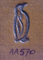 Figure stamps large AA570 pinguin