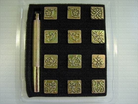 Floral set or Geometric set Floral 12 × 12 mm + handle - pict. 3