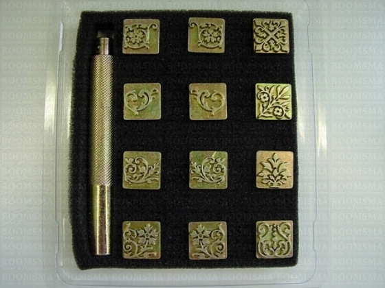 Floral set or Geometric set size 12 × 12 mm (per set) - pict. 3