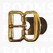 Centre bar buckle with plate small - 22 mm gold 22 mm - pict. 1