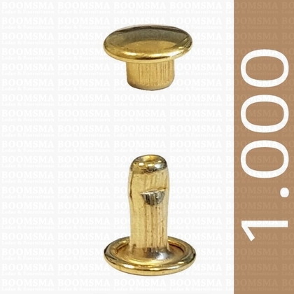 Rivets: Rivets 33 Double cap gold 33/8/2 per 1.000 - pict. 1