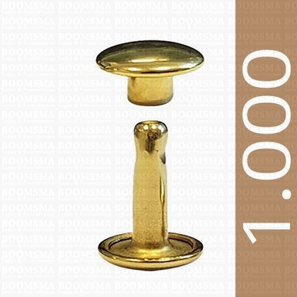 Rivets: Rivets 34 Double cap gold 34/10/2 per 1.000 - pict. 1